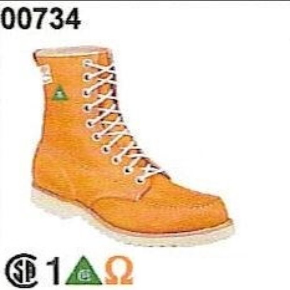 New Men's Gorilla #734 tan safety boot